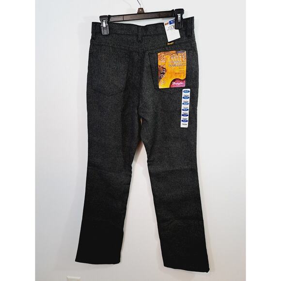 Wrangler Vintage New! Wretro 4 Pocket Bootcut Low Rise Gray Pants 7X34 - Picture 2 of 5